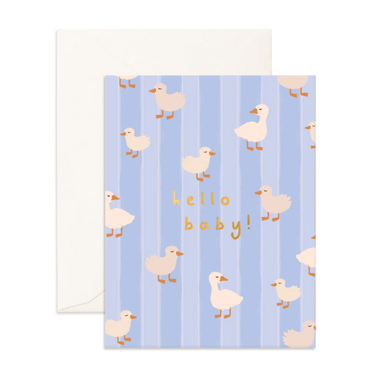 Hello Baby Ducks Blue