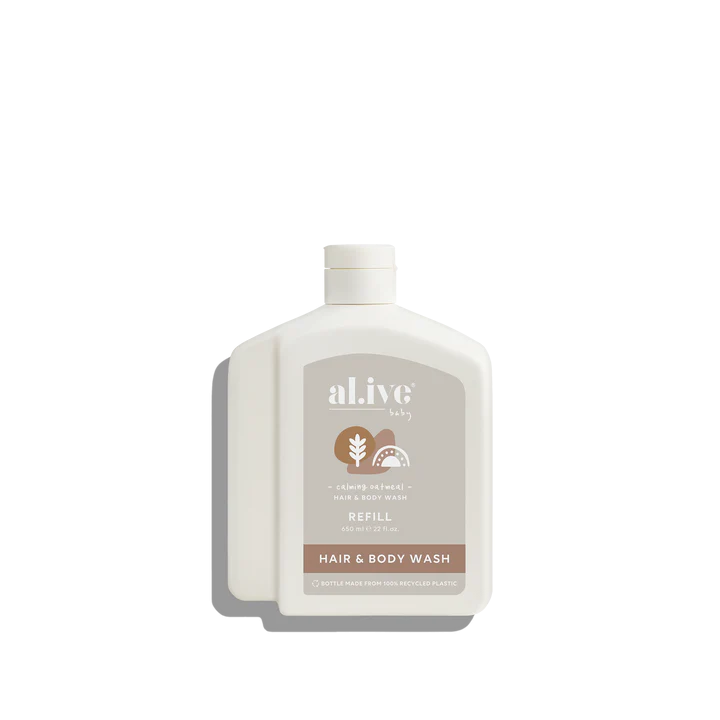650ml Baby Wash Refill- Calming Oatmeal