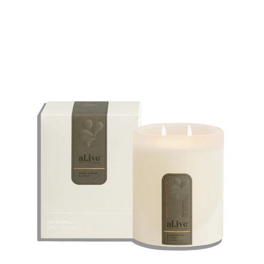 Soy Candle - Green Pepper & Lotus