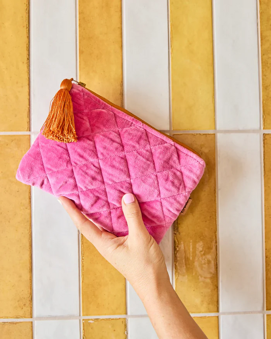 Pink Velvet Cosmetics Purse