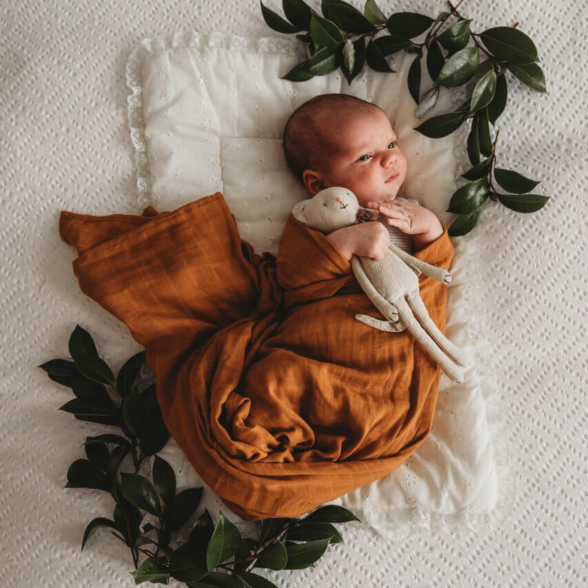 Organic Muslin Wrap Bronze