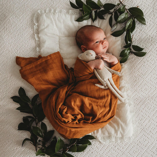 Organic Muslin Wrap Bronze