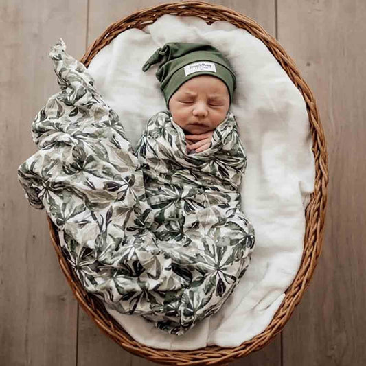 Organic Muslin Wrap Evergreen