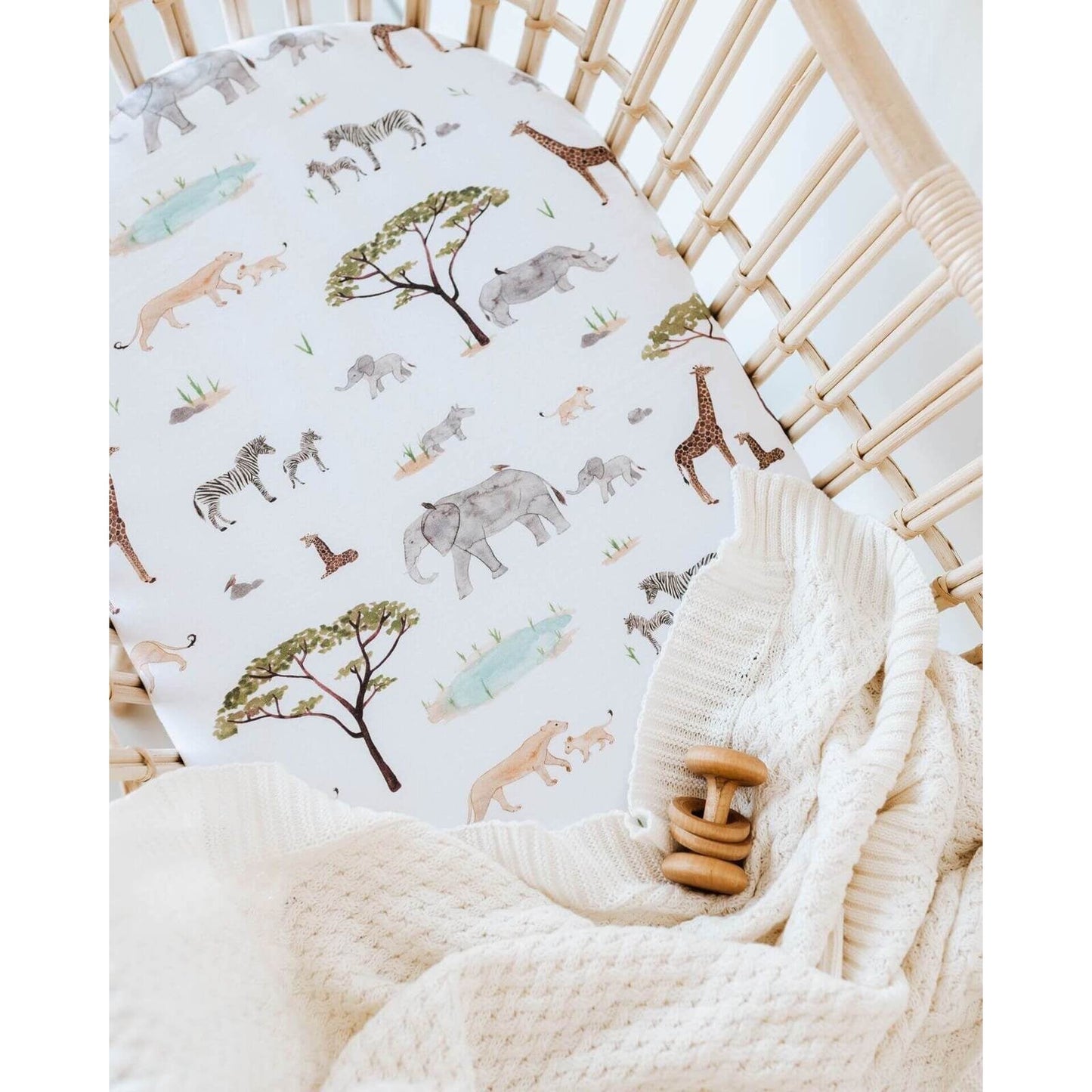 Bassinet Sheet Eucalypt