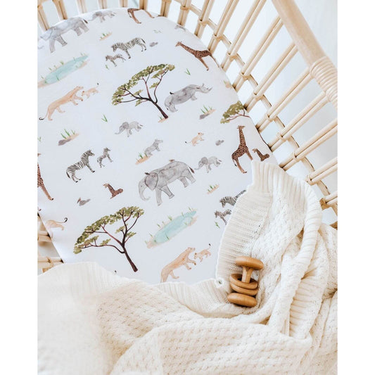 Bassinet Sheet Eucalypt