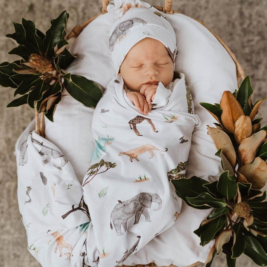 Baby Jersey Wrap Safari