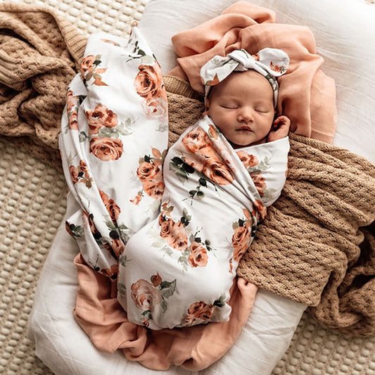 Baby Jersey Wrap Rosebud