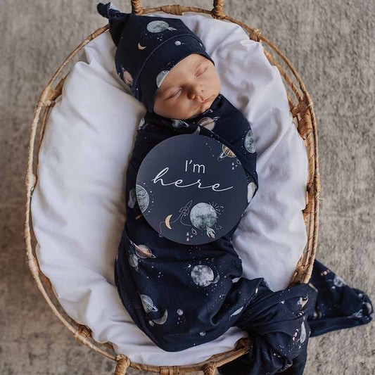 Baby Jersey Wrap Milky Way