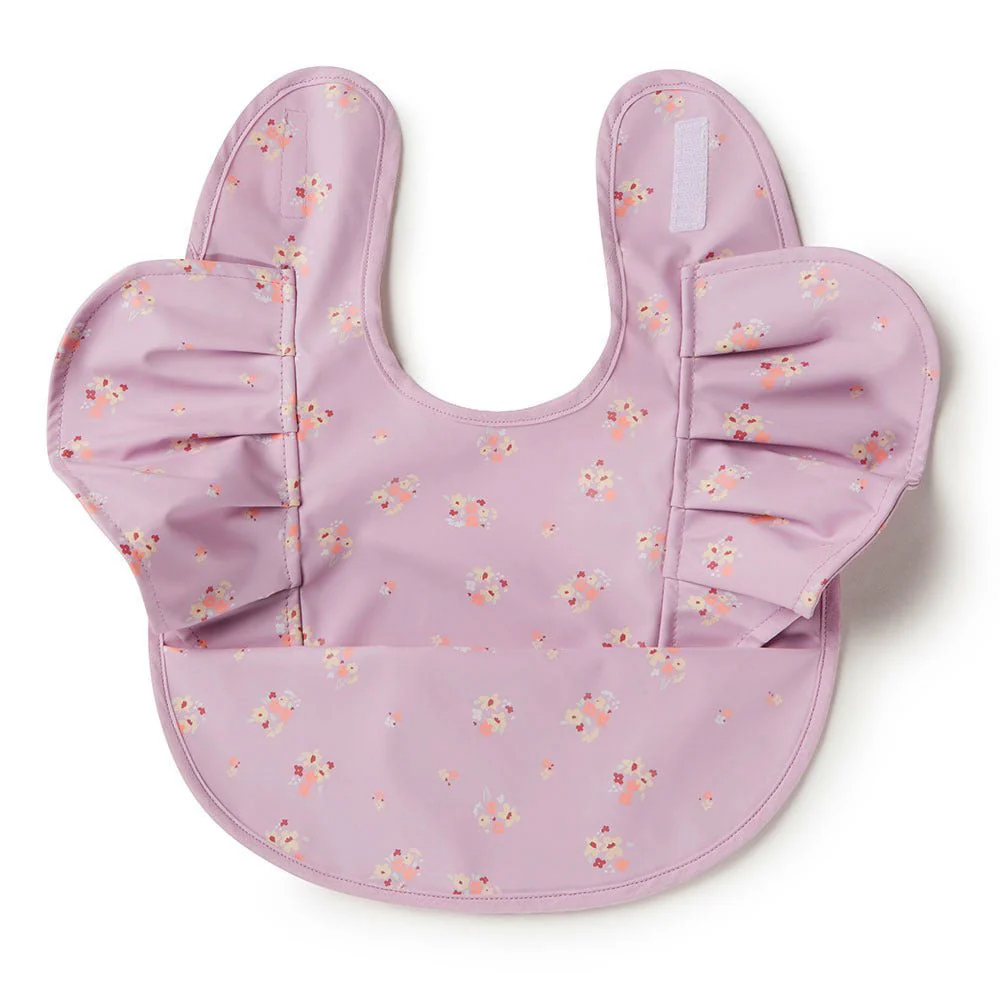 Snuggle Bib Lilac Bloom Frill