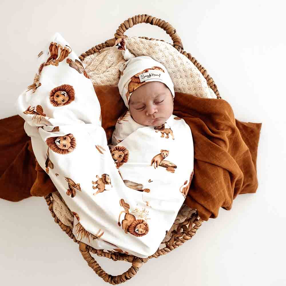 Baby Jersey Wrap Lion