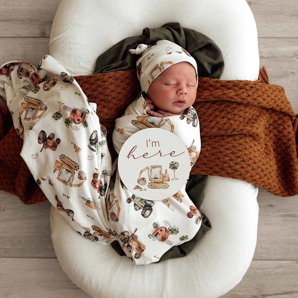 Baby Jersey Wrap Diggers