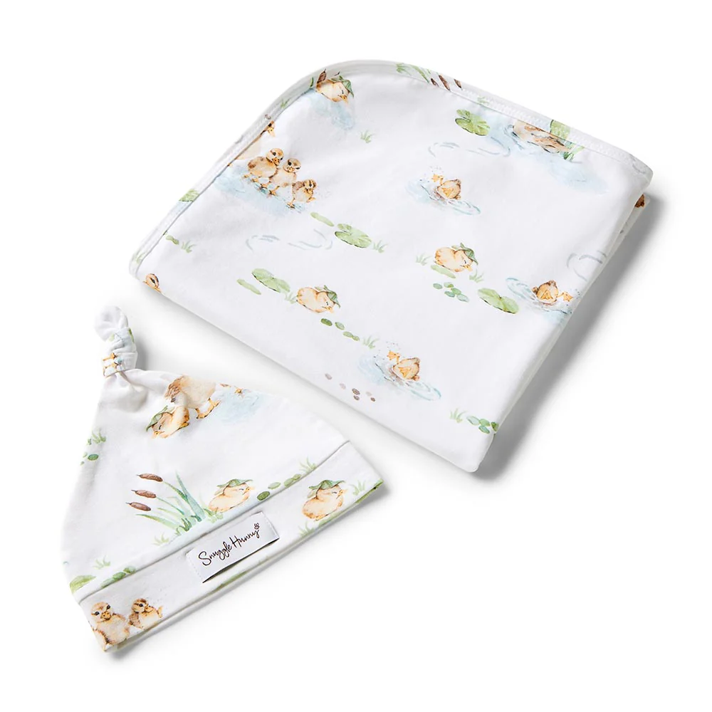Baby Jersey Wrap Duck Pond