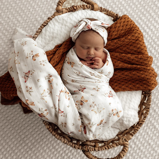 Organic Muslin Wrap Butterfly