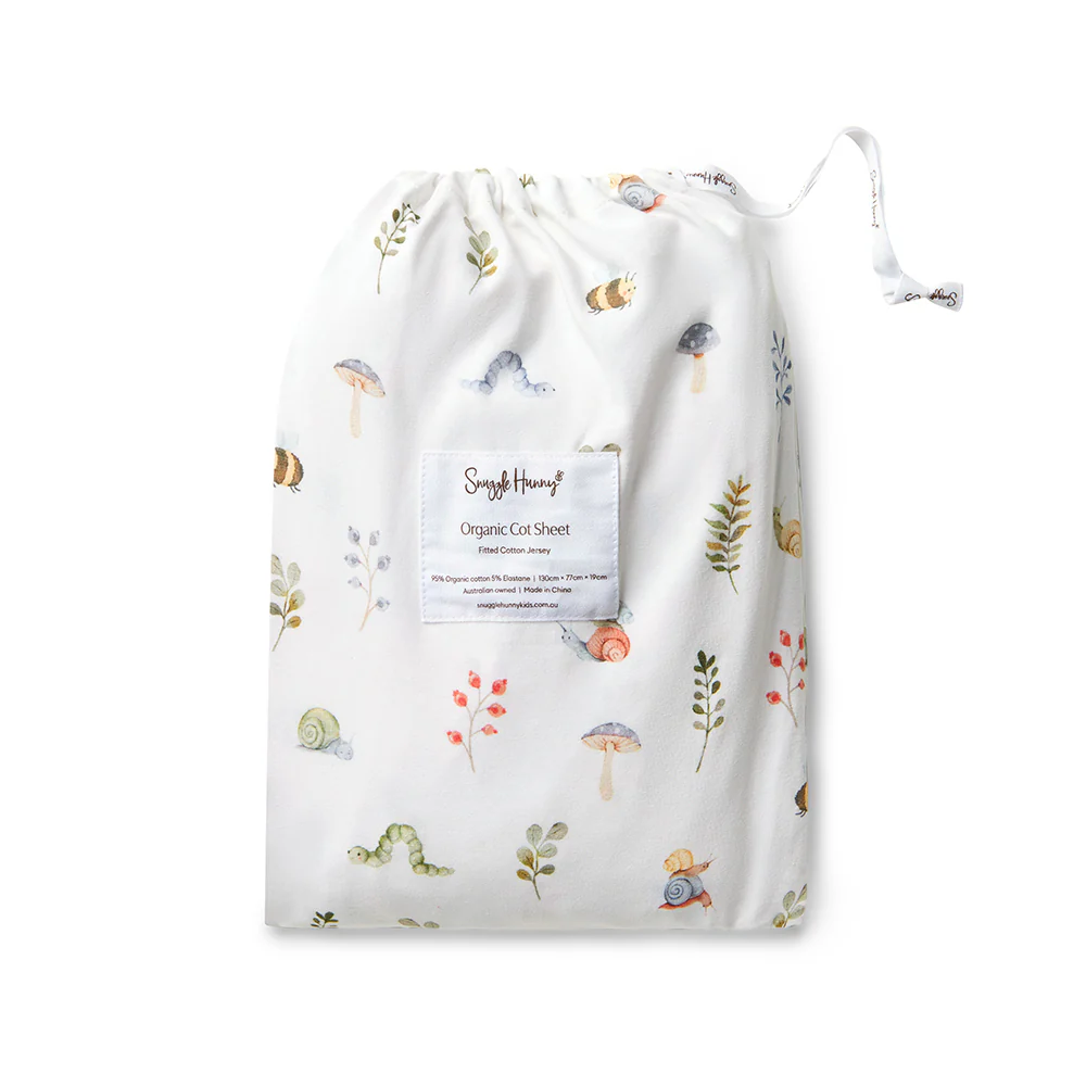 Fitted Cot Sheet Garden Friends