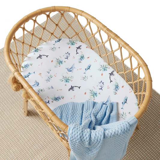 Bassinet Sheet Ocean