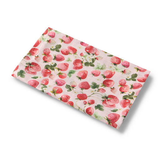 Strawberry Organic Muslin Wrap