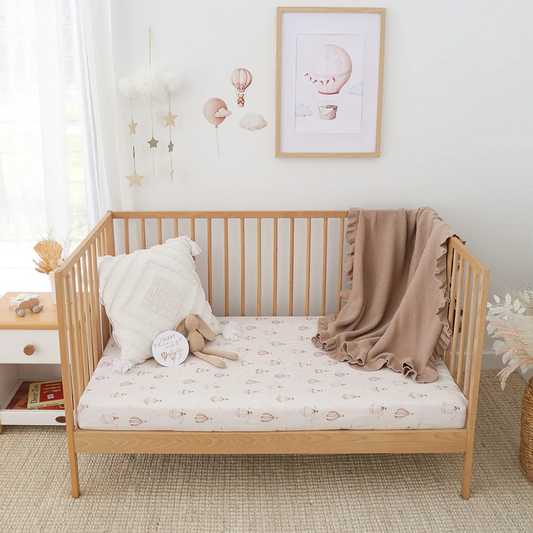 Up & Away Organic Fitted Cot Sheet