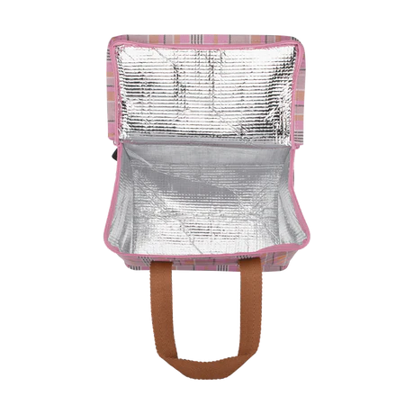 Cooler Bag Pink Blanket Check