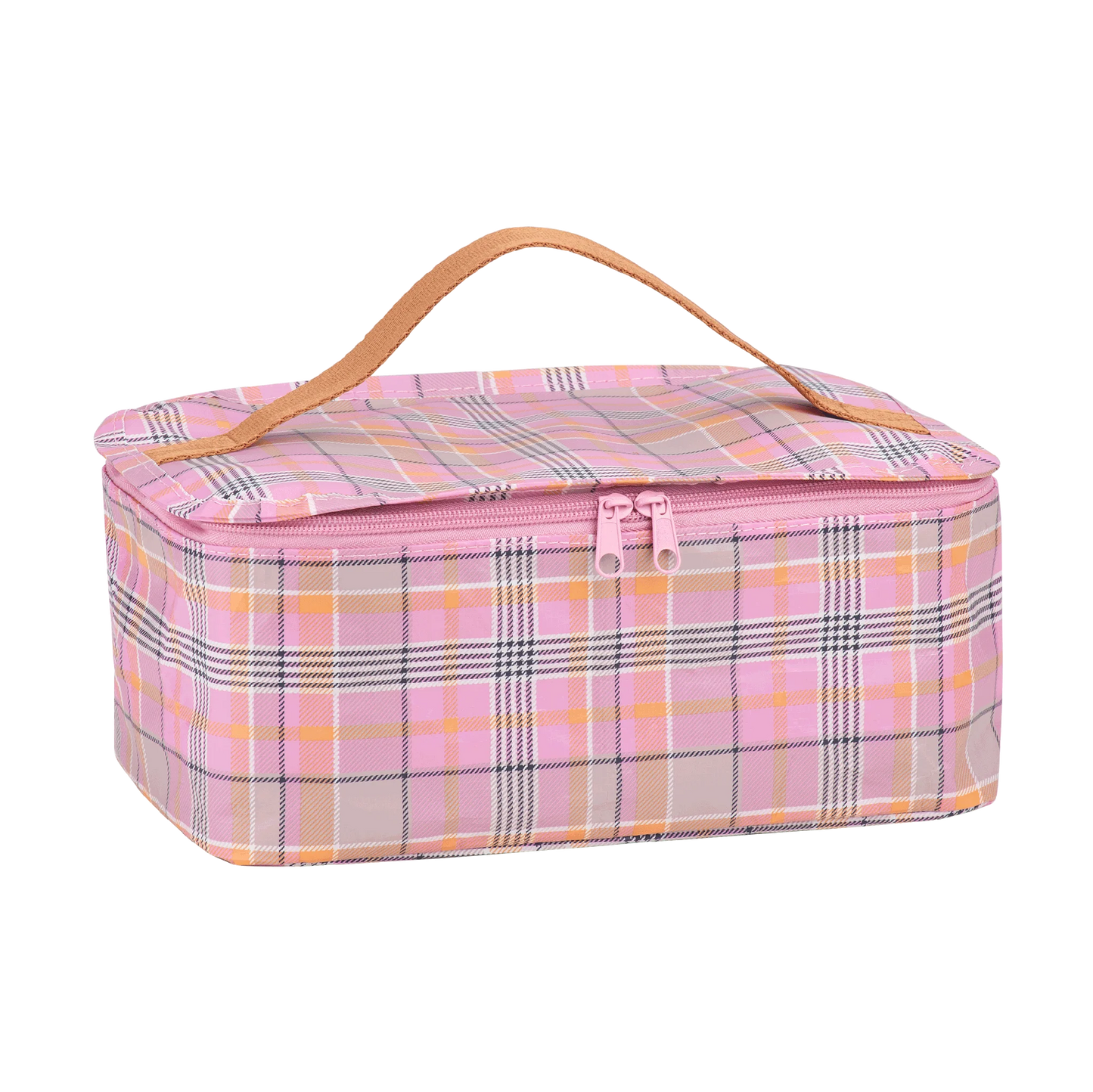Stash Bag Pink Blanket Check