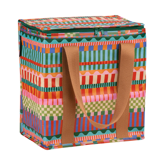 Cooler Bag Blocks And Stripe