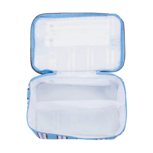 Stash Bag Choc Blue Stripe