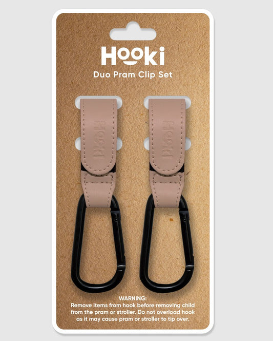 Duo Pram Hook Set Mauve