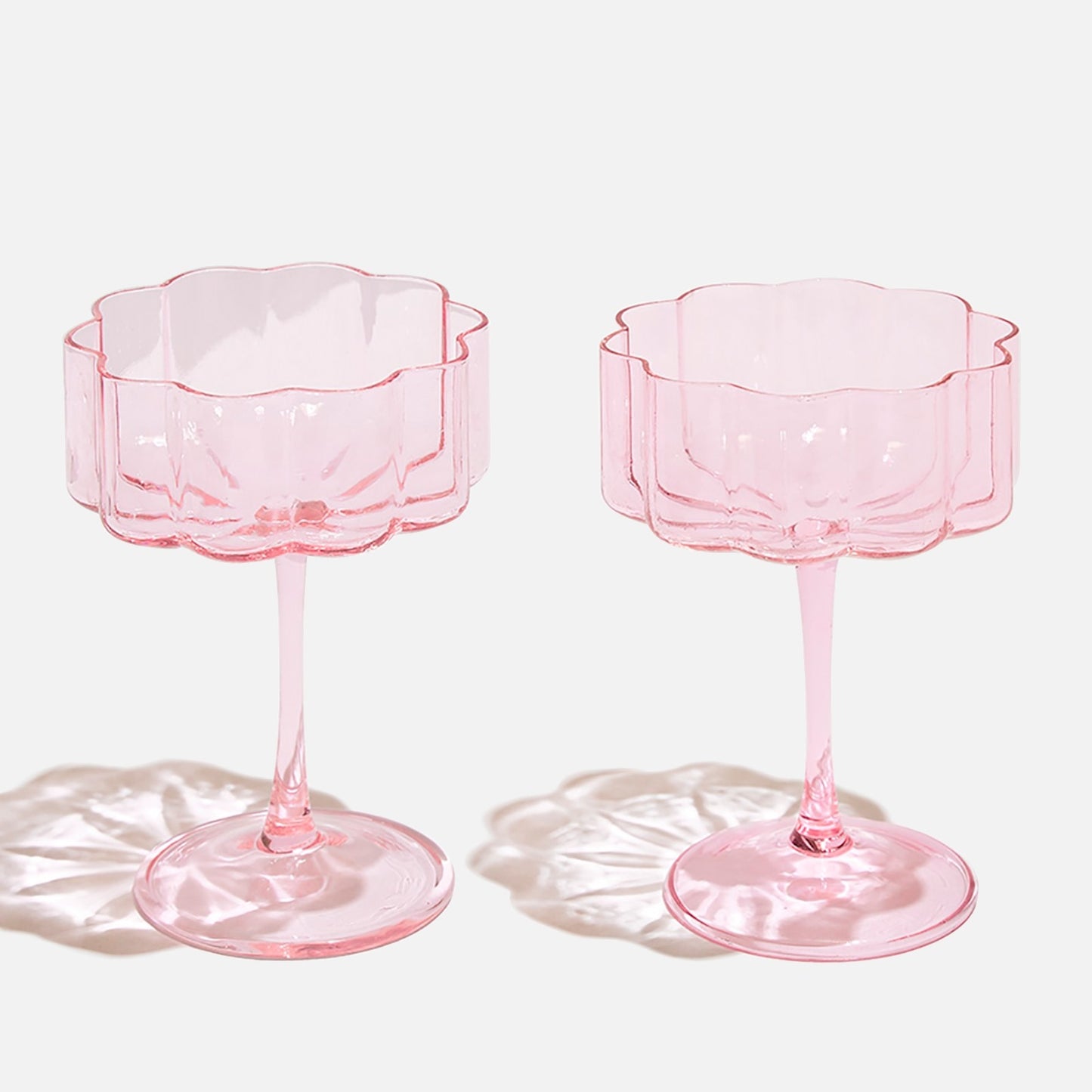 Wave Coupe Set Of 2 - Pink