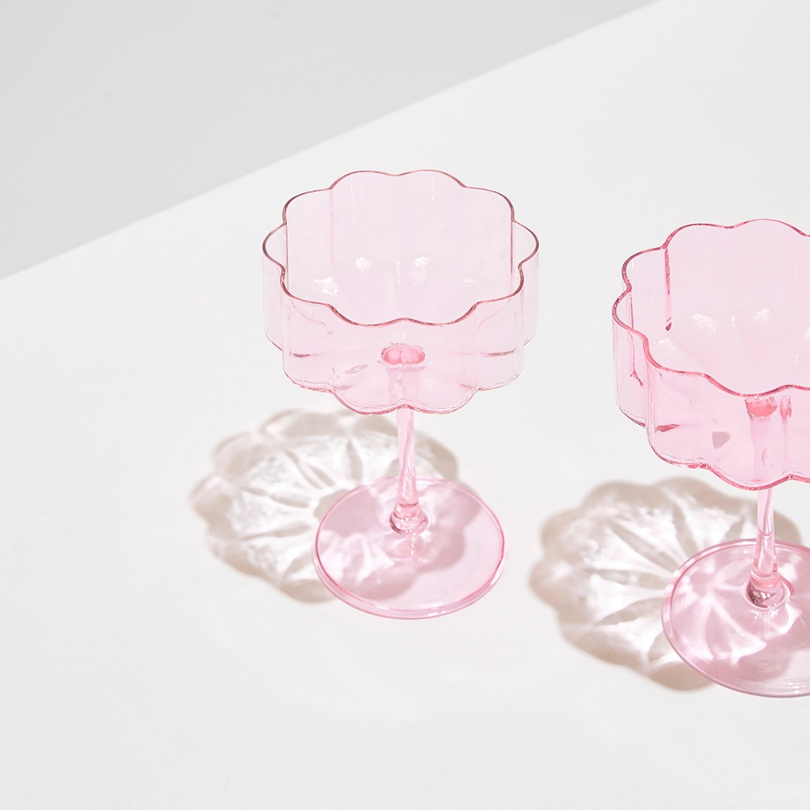 Wave Coupe Set Of 2 - Pink