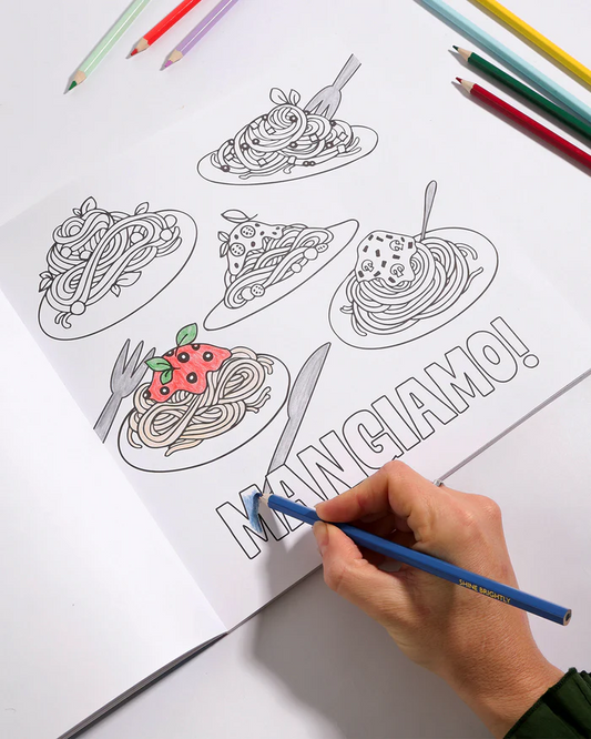 Pasta Lovers Colouring Book
