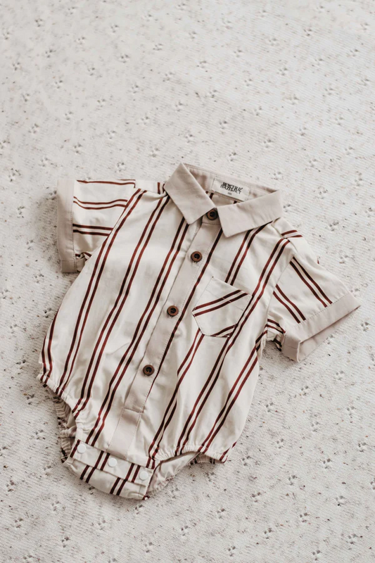 Candy Cane Boys Romper / Shirt