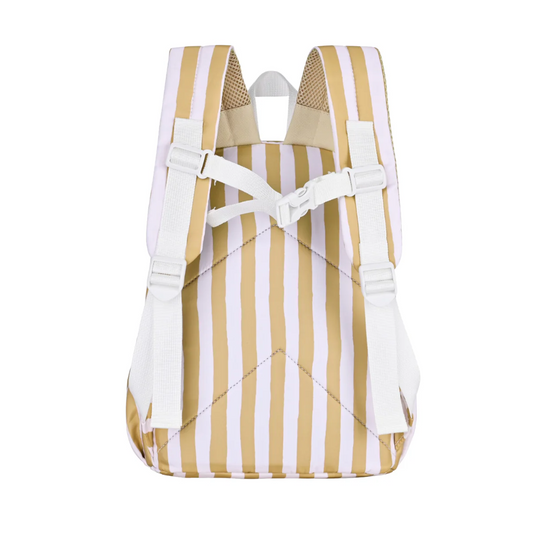 Mini Toddler Backpack Mustard Stripe
