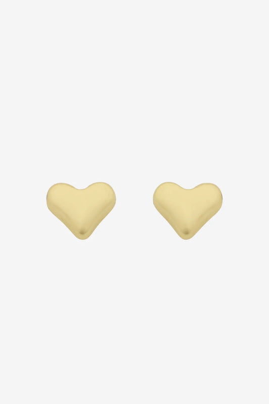 Mariel Soft Gold Heart Earring