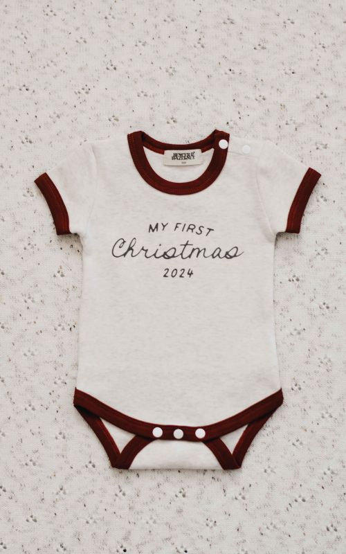 My First Christmas Bodysuit Red [sz:00000]