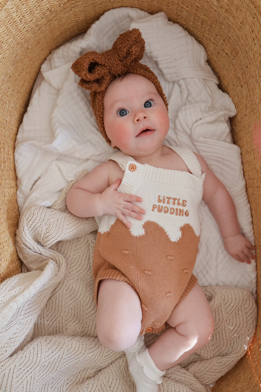 Little Pudding Singlet Knit Romper [sz:newborn]