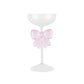 The Signature Bow Coupe Glass Pink 