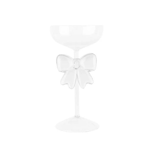 The Signature Bow Coupe Glass Clear