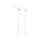 The Signature Bow Glass Straw Clear/pink