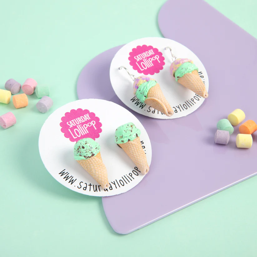 Waffle Cone 1 Scoop Studs