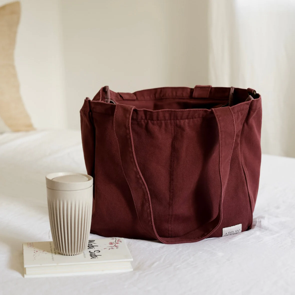 Everyday Pocket Tote Rosewood