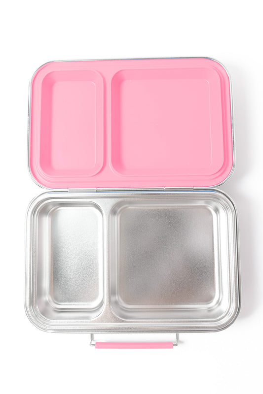 Bento Lunch Box 2 Compartment Pink Rose