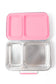 Bento Lunch Box 2 Compartment Pink Rose