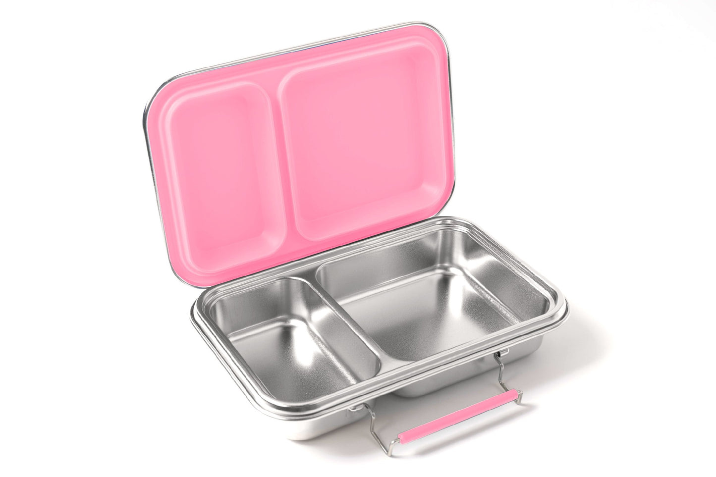Bento Lunch Box 2 Compartment Pink Rose