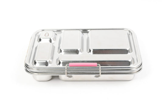 Bento Lunch Box 5 Compartment Pink Rose