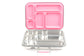 Bento Lunch Box 5 Compartment Pink Rose