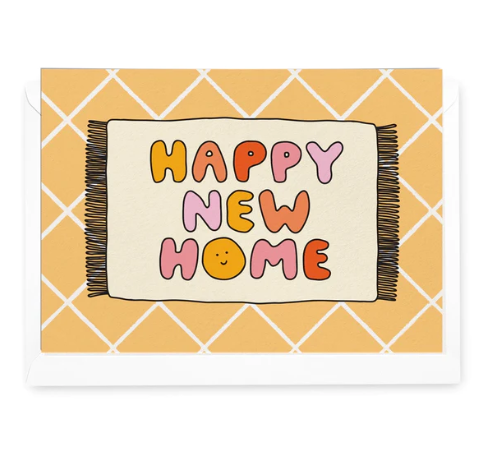 Happy New Home Doormat Greeting Card