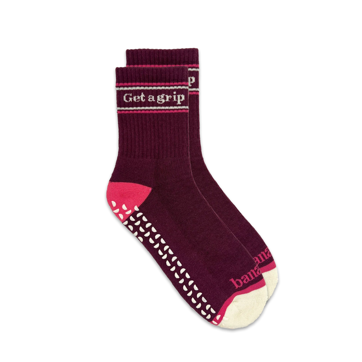 Get A Grip Socks Peony Pink 