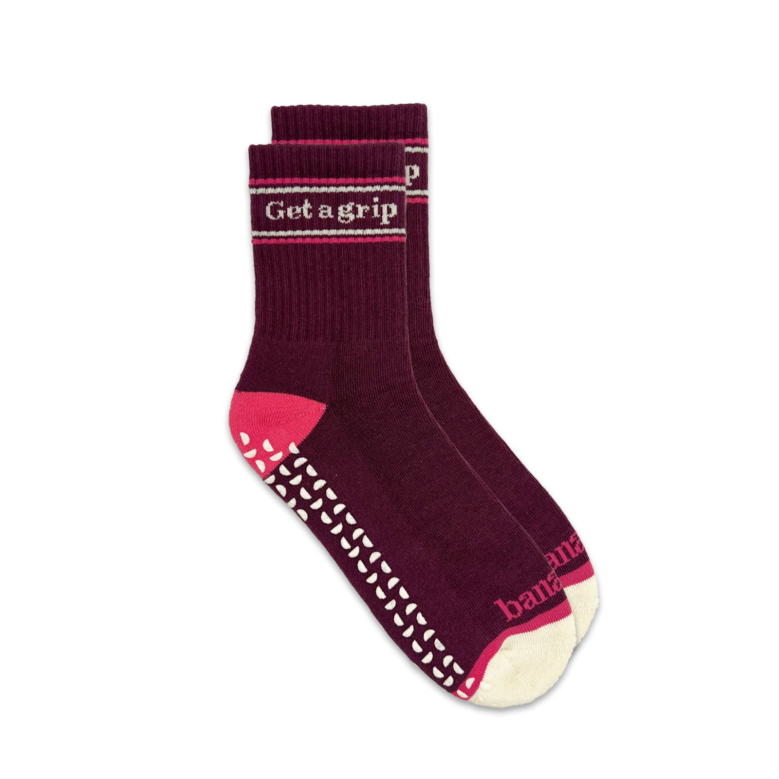 Get A Grip Socks Peony Pink 