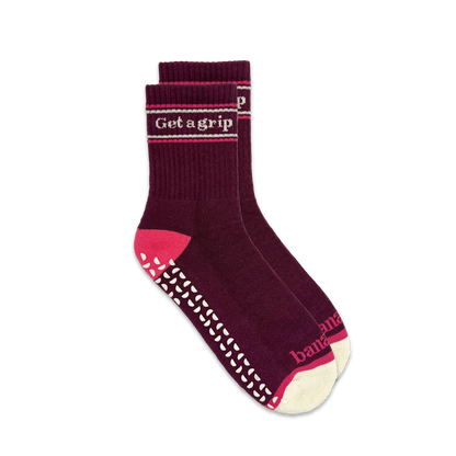 Get A Grip Socks Peony Pink 