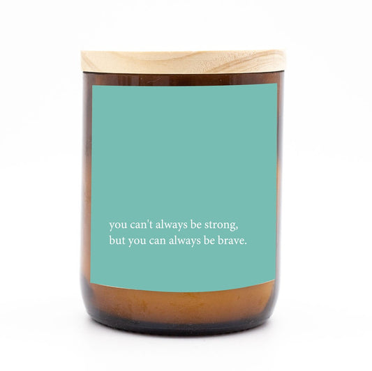 Heartfelt Quote Candle Be Brave