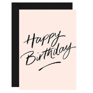 Happy Birthday Blush Greeting Card